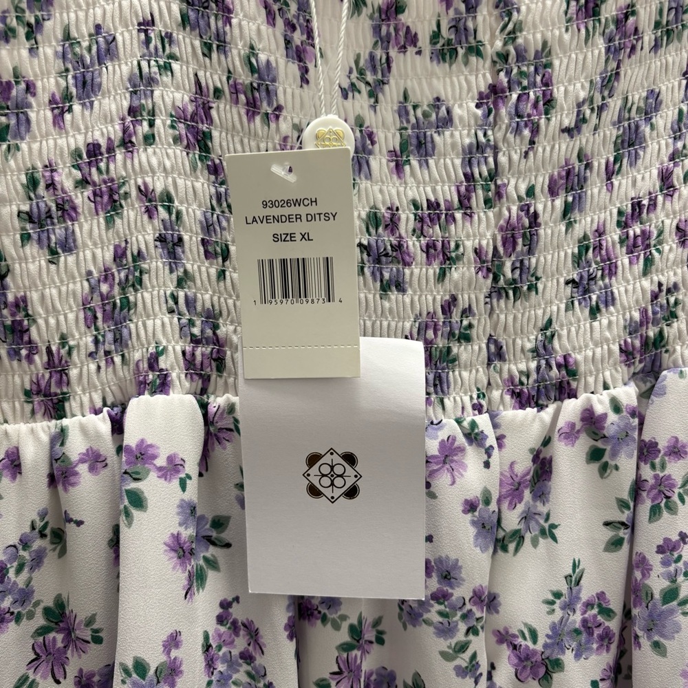 NWT Wayf Remi Tiered Maxi Dress. Lavender floral. XL. - Picture 6 of 6